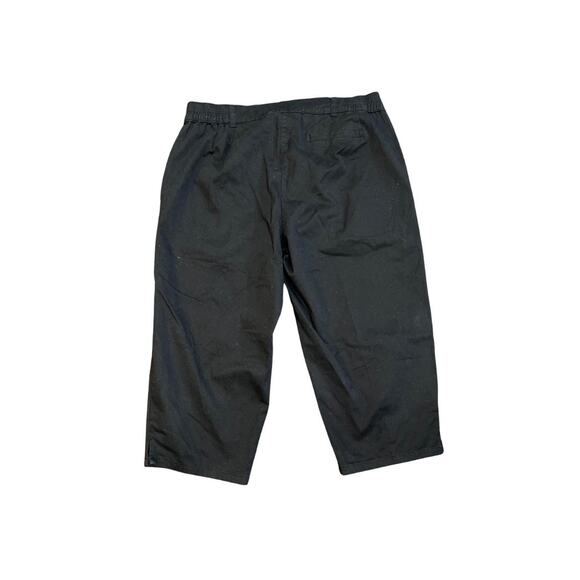 Karen Scott Cropped Capri Pants Straight Leg Relaxed Fit Size 14P Comfort Casual - Picture 2 of 3